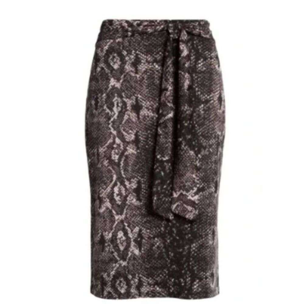 Halogen Snakeskin Print Pencil Tie Front Size Extra‎ Small